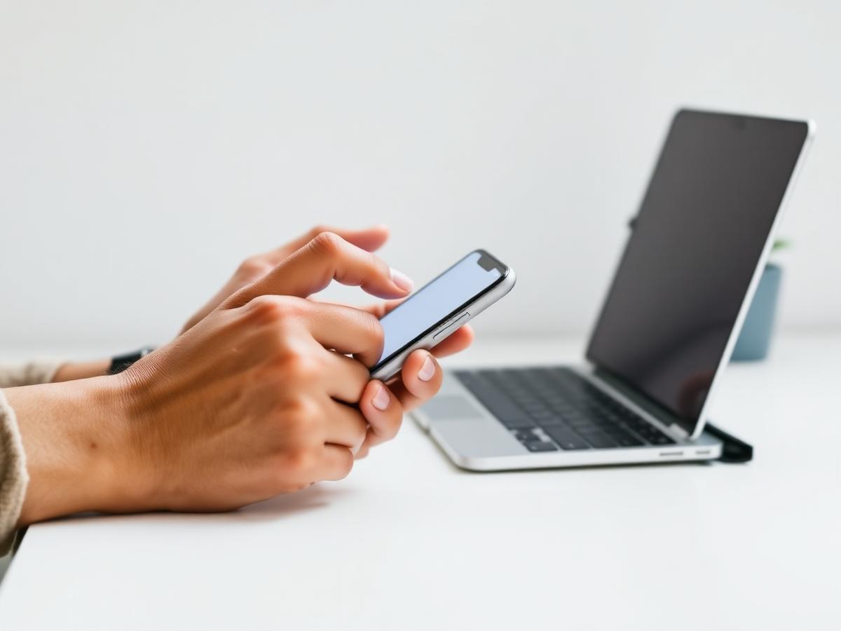 Persona che utilizza il supporto online Apollo Capital